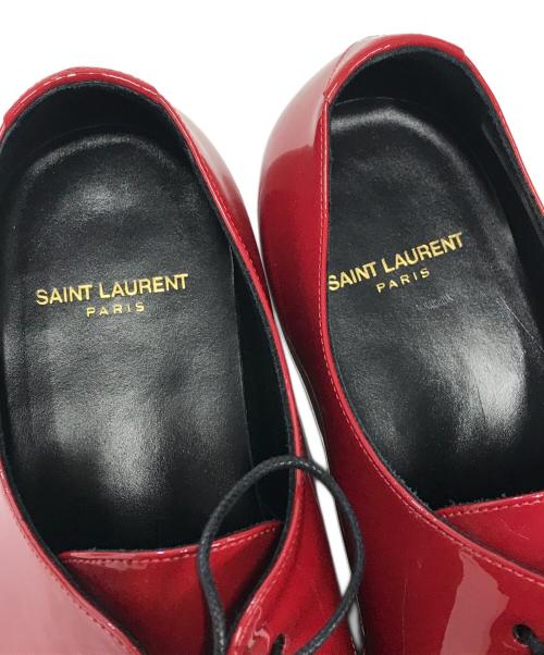 Saint Laurent Paris（サンローランパリ）Saint Laurent Paris (サンローランパリ) エナメルシューズ レッド サイズ:41の古着・服飾アイテム