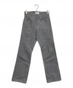 CELINEセリーヌ）の古着「ヒッコリーストライプパンツ」｜グレー
