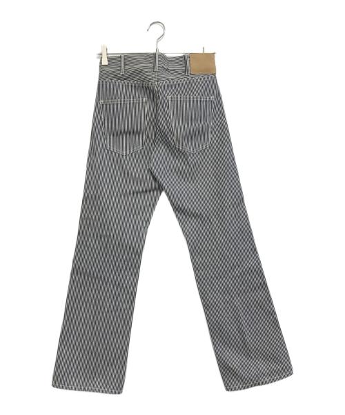 CELINE（セリーヌ）CELINE (セリーヌ) ヒッコリーストライプパンツ グレー サイズ:26の古着・服飾アイテム