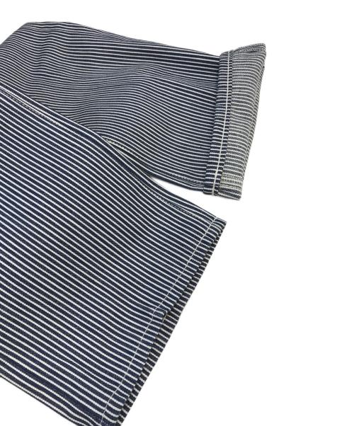 CELINE（セリーヌ）CELINE (セリーヌ) ヒッコリーストライプパンツ グレー サイズ:26の古着・服飾アイテム