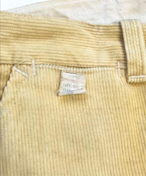 VINTAGE（ヴィンテージ）VINTAGE (ヴィンテージ) コーデュロイパンツ イエロー サイズ:不明の古着・服飾アイテム