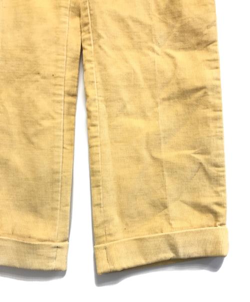 VINTAGE（ヴィンテージ）VINTAGE (ヴィンテージ) コーデュロイパンツ イエロー サイズ:不明の古着・服飾アイテム