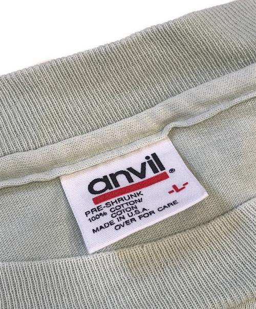 anvil（アンヴィル）anvil (アンヴィル) プリントTシャツ ベージュ サイズ:Lの古着・服飾アイテム