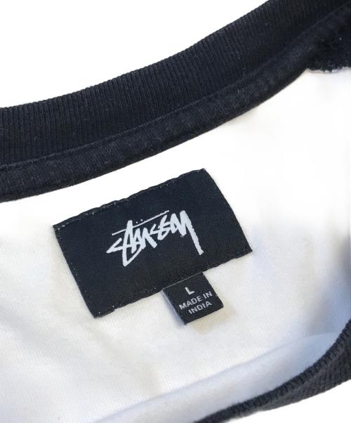 stussy（ステューシー）stussy (ステューシー) ラグランカットソー ホワイト サイズ:Lの古着・服飾アイテム