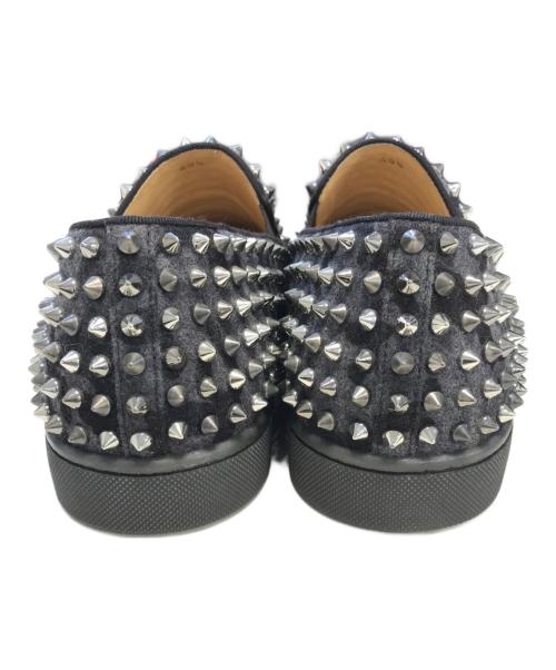 Christian Louboutin（クリスチャン・ルブタン）Christian Louboutin (クリスチャン・ルブタン) スタッズスリッポン ブラック サイズ:40 1/2の古着・服飾アイテム