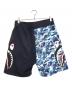A BATHING APE (ア ベイシング エイプ) ショートパンツ ネイビー サイズ:Ｍ：12000円