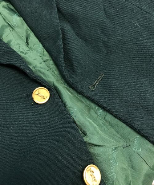 Yves Saint Laurent（イヴサンローラン）Yves Saint Laurent (イヴサンローラン) ダブルジャケット ブラック サイズ:表記なしの古着・服飾アイテム