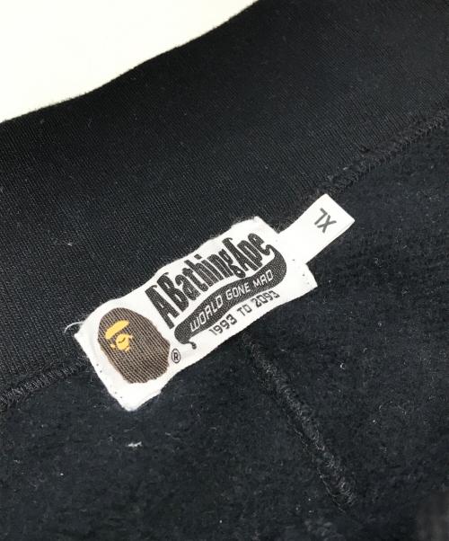 A BATHING APE（ア ベイシング エイプ）A BATHING APE (ア ベイシング エイプ) SHARK SLIM SWEAT PANTS ブラック サイズ:XLの古着・服飾アイテム