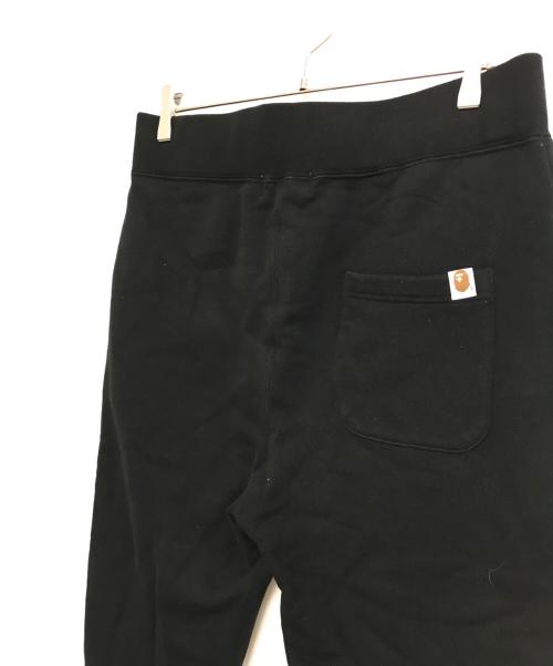 A BATHING APE（ア ベイシング エイプ）A BATHING APE (ア ベイシング エイプ) SHARK SLIM SWEAT PANTS ブラック サイズ:XLの古着・服飾アイテム