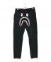 A BATHING APE（ア ベイシング エイプ）の古着「SHARK SLIM SWEAT PANTS」｜ブラック