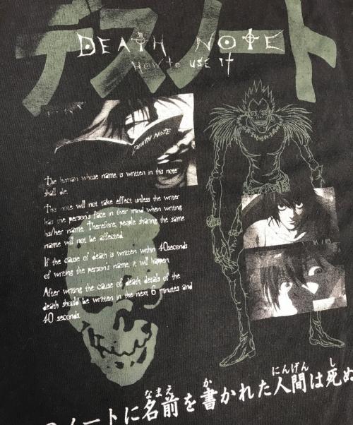 アニメーションTシャツ（アニメーションTシャツ）アニメーションTシャツ (アニメーションTシャツ) 00s DEATH NOTE(デスノート) アニメTシャツ ブラック サイズ:Mの古着・服飾アイテム