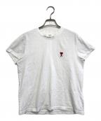 AMI Alexandre Mattiussiアミアレクサンドルマテュッシ）の古着「ハートロゴ刺繍Tシャツ」｜ホワイト