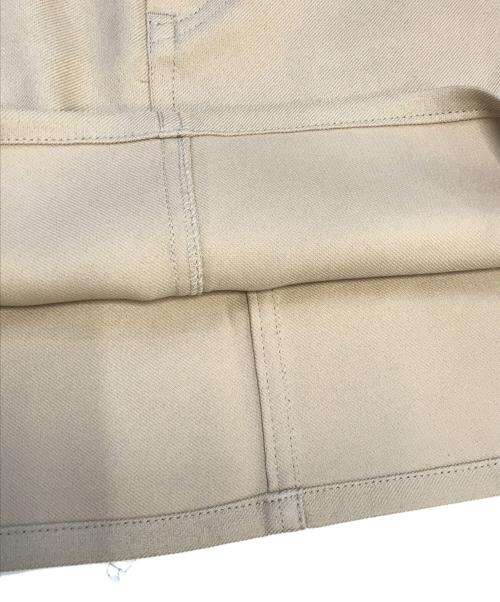 DAIRIKU（ダイリク）DAIRIKU (ダイリク) Polyester Mini Skirt ベージュ サイズ:25の古着・服飾アイテム