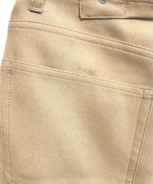 DAIRIKU（ダイリク）DAIRIKU (ダイリク) Polyester Mini Skirt ベージュ サイズ:25の古着・服飾アイテム