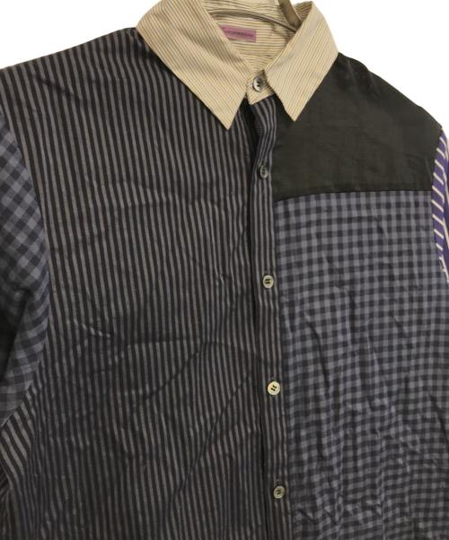 SueUNDERCOVER（スーアンダーカバー）SueUNDERCOVER (スーアンダーカバー) ”Mixed Crusader” 長袖シャツ ネイビー サイズ:1の古着・服飾アイテム