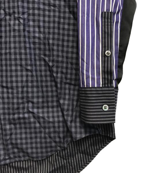 SueUNDERCOVER（スーアンダーカバー）SueUNDERCOVER (スーアンダーカバー) ”Mixed Crusader” 長袖シャツ ネイビー サイズ:1の古着・服飾アイテム