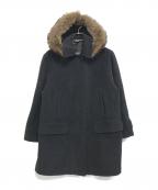 Burberry'sバーバリー）の古着「フード付きステンカラーコート」｜グレー