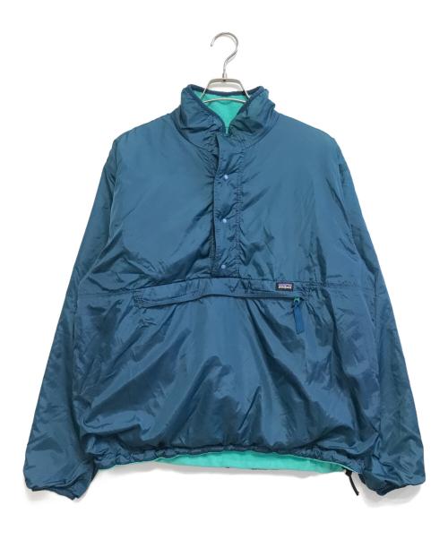 Patagonia（パタゴニア）Patagonia (パタゴニア) グリセードプルオーバージャケット エメラルドグリーン×ネイビー サイズ:Mの古着・服飾アイテム
