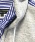 中古・古着 COMME des GARCONS HOMME PLUS (コムデギャルソンオムプリュス) スウェットフードストライプシャツ グレー×ブルー サイズ:S：15000円