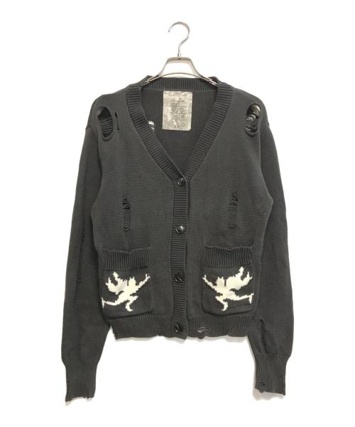 basketcase（バスケットケース）BASKETCASE (バスケットケース) カーディガン ブラック サイズ:XSの古着・服飾アイテム