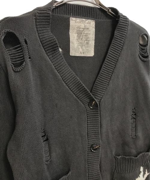 basketcase（バスケットケース）BASKETCASE (バスケットケース) カーディガン ブラック サイズ:XSの古着・服飾アイテム