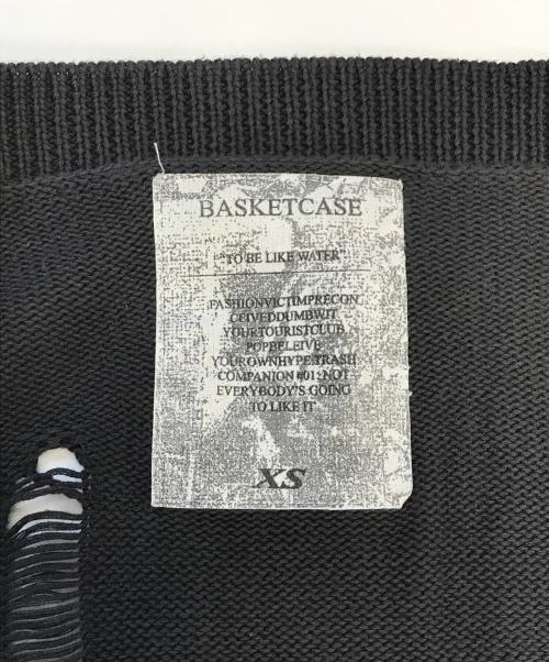 basketcase（バスケットケース）BASKETCASE (バスケットケース) カーディガン ブラック サイズ:XSの古着・服飾アイテム