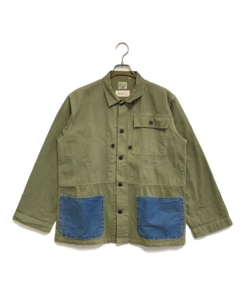 orSlow（オアスロウ）orSlow (オアスロウ) fennica (フェニカ) カバーオール オリーブの古着・服飾アイテム