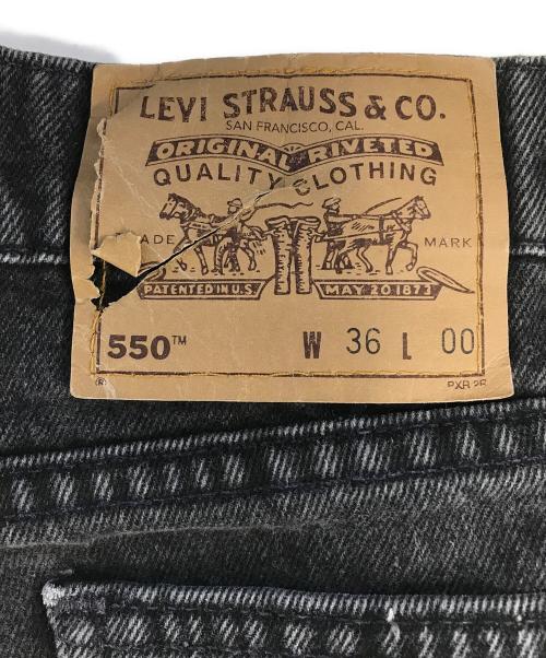 LEVI'S（リーバイス）LEVI'S (リーバイス) 550 デニムハーフパンツ ブラック サイズ:W36の古着・服飾アイテム