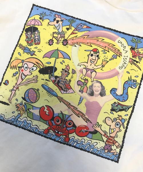 VINTAGE（ヴィンテージ）VINTAGE (ヴィンテージ) 両面プリント企業Tシャツ サイズ:不明の古着・服飾アイテム