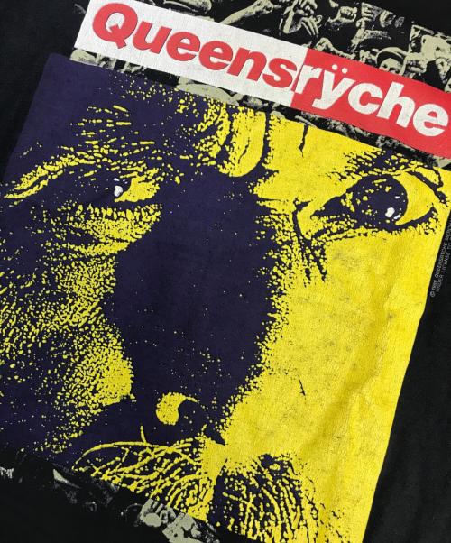 バンドTシャツ（バンドTシャツ）バンドTシャツ (バンドTシャツ) 80s	QUEENSRYCHE(クイーンズライク) バンドTシャツ ブラック サイズ:Mの古着・服飾アイテム