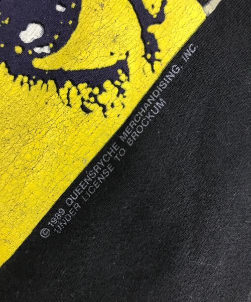 バンドTシャツ（バンドTシャツ）バンドTシャツ (バンドTシャツ) 80s	QUEENSRYCHE(クイーンズライク) バンドTシャツ ブラック サイズ:Mの古着・服飾アイテム