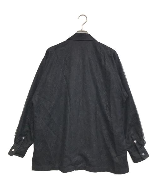 un/unbient（アン/アンビエント）un/unbient (アン/アンビエント) Ex.Lace Shirt ブラック サイズ:2の古着・服飾アイテム