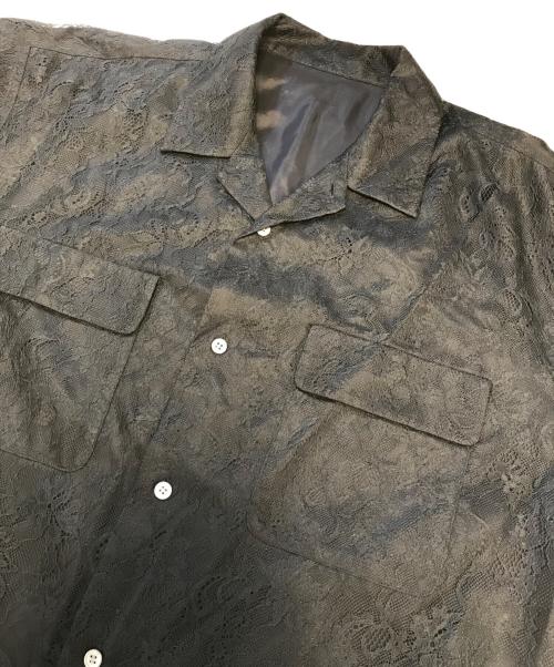 un/unbient（アン/アンビエント）un/unbient (アン/アンビエント) Ex.Lace Shirt ブラック サイズ:2の古着・服飾アイテム