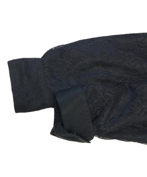 un/unbient（アン/アンビエント）un/unbient (アン/アンビエント) Ex.Lace Shirt ブラック サイズ:2の古着・服飾アイテム