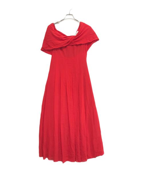 CHANEL（シャネル）CHANEL (シャネル) シルクワンピース レッド サイズ:36の古着・服飾アイテム