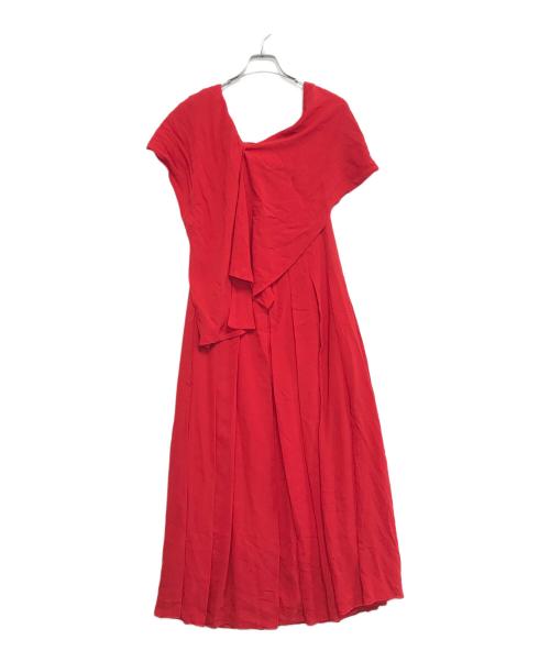 CHANEL（シャネル）CHANEL (シャネル) シルクワンピース レッド サイズ:36の古着・服飾アイテム