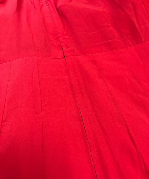 CHANEL（シャネル）CHANEL (シャネル) シルクワンピース レッド サイズ:36の古着・服飾アイテム