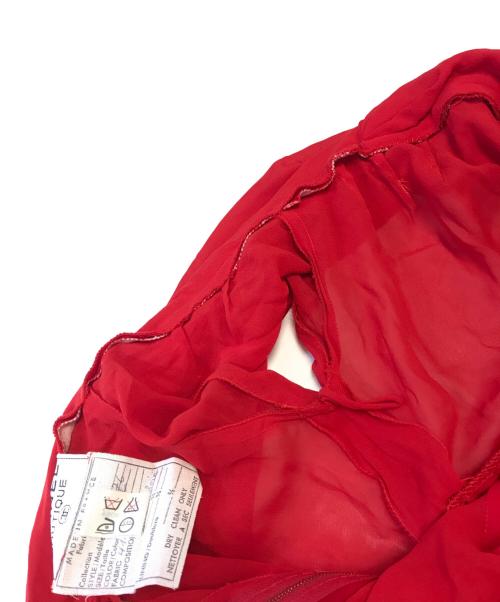 CHANEL（シャネル）CHANEL (シャネル) シルクワンピース レッド サイズ:36の古着・服飾アイテム