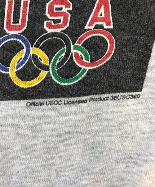 Hanes（ヘインズ）Hanes (ヘインズ)  ワールドカップ バッグスバニー 90sプリントスウェット グレー サイズ:MEDIUMの古着・服飾アイテム