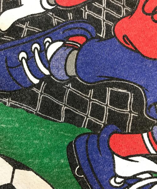 Hanes（ヘインズ）Hanes (ヘインズ)  ワールドカップ バッグスバニー 90sプリントスウェット グレー サイズ:MEDIUMの古着・服飾アイテム