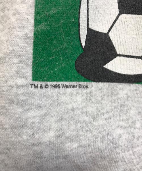 Hanes（ヘインズ）Hanes (ヘインズ)  ワールドカップ バッグスバニー 90sプリントスウェット グレー サイズ:MEDIUMの古着・服飾アイテム