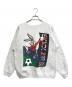 Hanes（ヘインズ）の古着「 ワールドカップ バッグスバニー 90sプリントスウェット」｜グレー