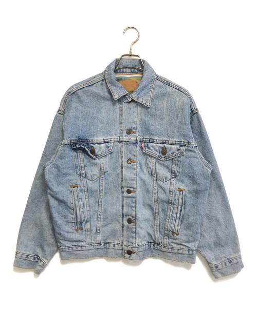 LEVI'S（リーバイス）LEVI'S (リーバイス) 裏ネイティブ柄デニムジャケット インディゴ サイズ:Sの古着・服飾アイテム