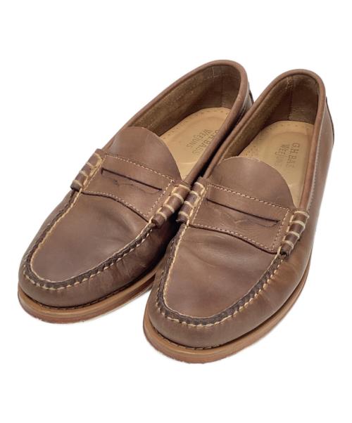 G.H.BASS WEEJUNS（ジーエイチ バス ウィージャンズ）G.H.BASS WEEJUNS (ジーエイチ バス ウィージャンズ) Larson Penny Loafers Earth Nubuck ブラウン サイズ:40 1/2の古着・服飾アイテム