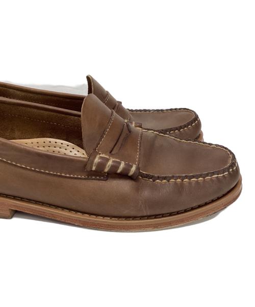 G.H.BASS WEEJUNS（ジーエイチ バス ウィージャンズ）G.H.BASS WEEJUNS (ジーエイチ バス ウィージャンズ) Larson Penny Loafers Earth Nubuck ブラウン サイズ:40 1/2の古着・服飾アイテム