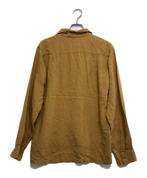 California palm（カリフォルニア・パーム）California palm (カリフォルニア・パーム) 60sレーヨンシャツ ベージュ サイズ:Mの古着・服飾アイテム