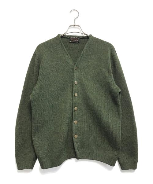 THUNDERBIRD（サンダーバード）THUNDERBIRD (サンダーバード) エルボーパッチカーディガン グリーン サイズ:表記なしの古着・服飾アイテム