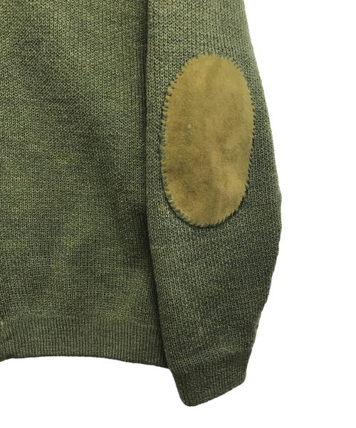 THUNDERBIRD（サンダーバード）THUNDERBIRD (サンダーバード) エルボーパッチカーディガン グリーン サイズ:表記なしの古着・服飾アイテム