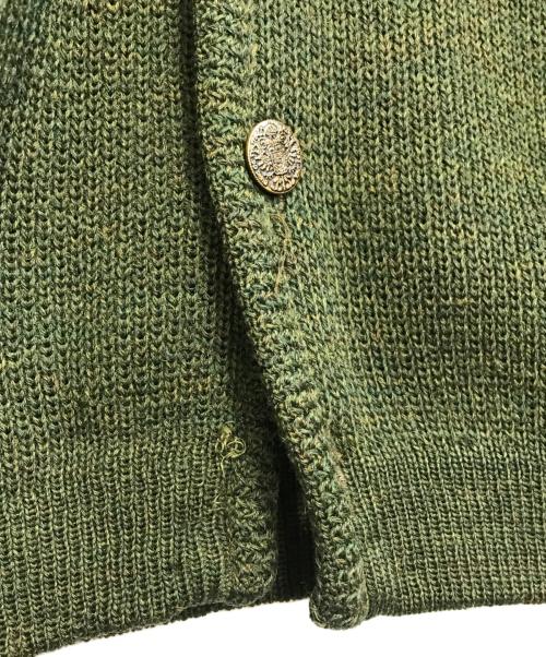 THUNDERBIRD（サンダーバード）THUNDERBIRD (サンダーバード) エルボーパッチカーディガン グリーン サイズ:表記なしの古着・服飾アイテム