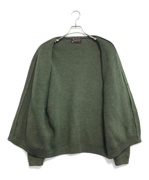 THUNDERBIRD（サンダーバード）THUNDERBIRD (サンダーバード) エルボーパッチカーディガン グリーン サイズ:表記なしの古着・服飾アイテム